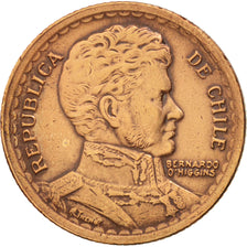 Cile, Peso, 1953, BB, Rame, KM:179