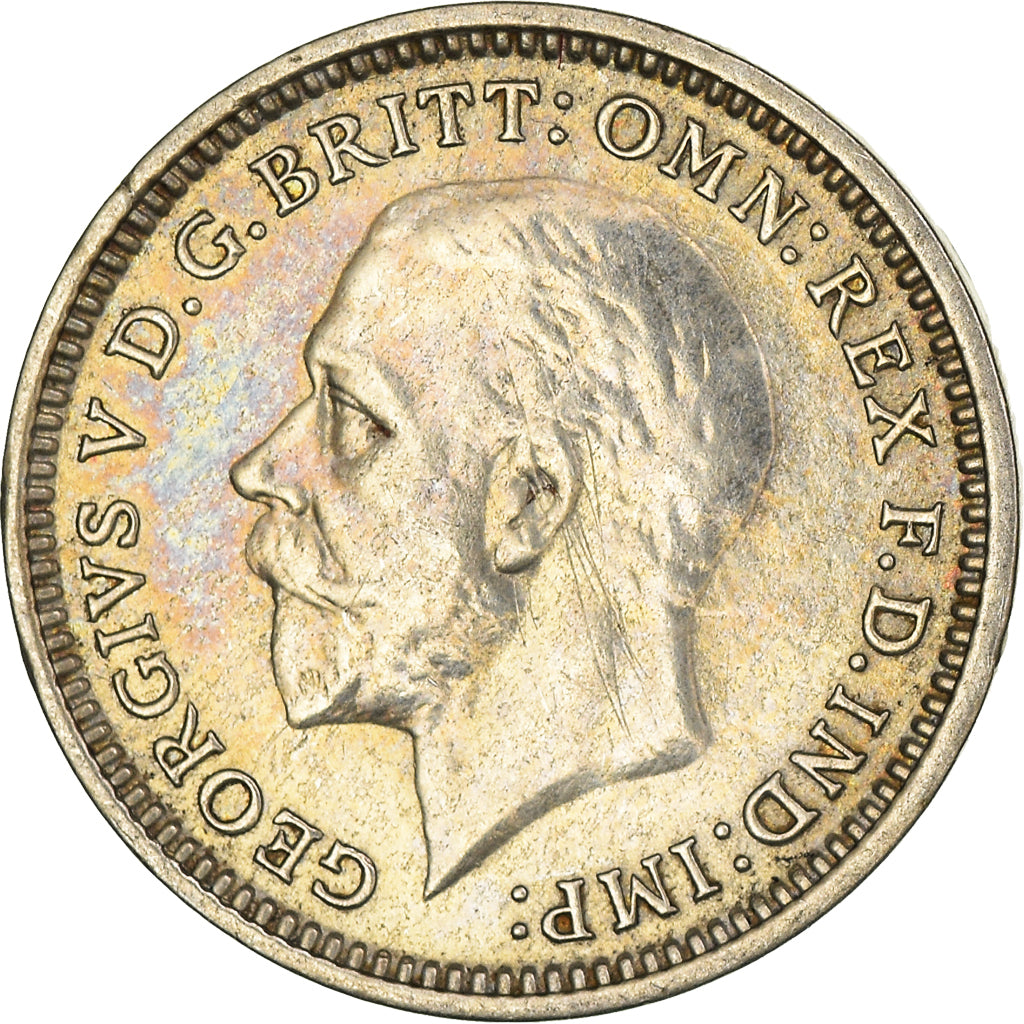 Coin, Great Britain, George V, 3 Pence, 1934, AU(50-53), Silver, KM:831
