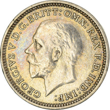 Münze, Großbritannien, George V, 3 Pence, 1934, SS+, Silber, KM:831