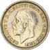 Moneda, Gran Bretaña, George V, 3 Pence, 1934, MBC+, Plata, KM:831