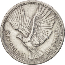 Cile, 10 Pesos, 1958, BB, Alluminio, KM:181