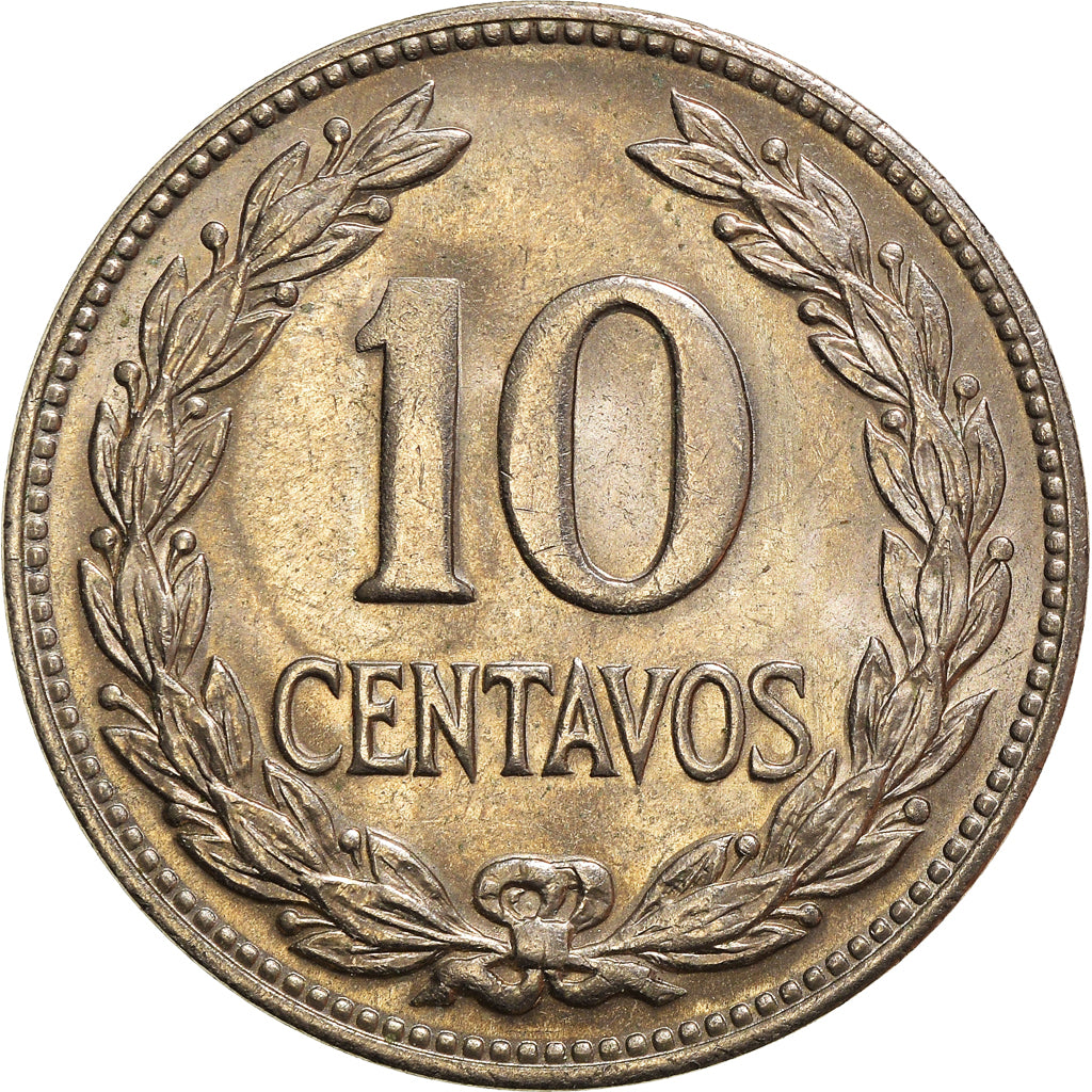 Münze, El Salvador, 10 Centavos, 1972, British Royal Mint, SS+, Kupfer-Nickel