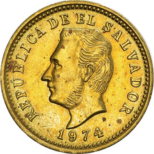 Coin, El Salvador, 3 Centavos, 1974, British Royal Mint, England, AU(50-53)