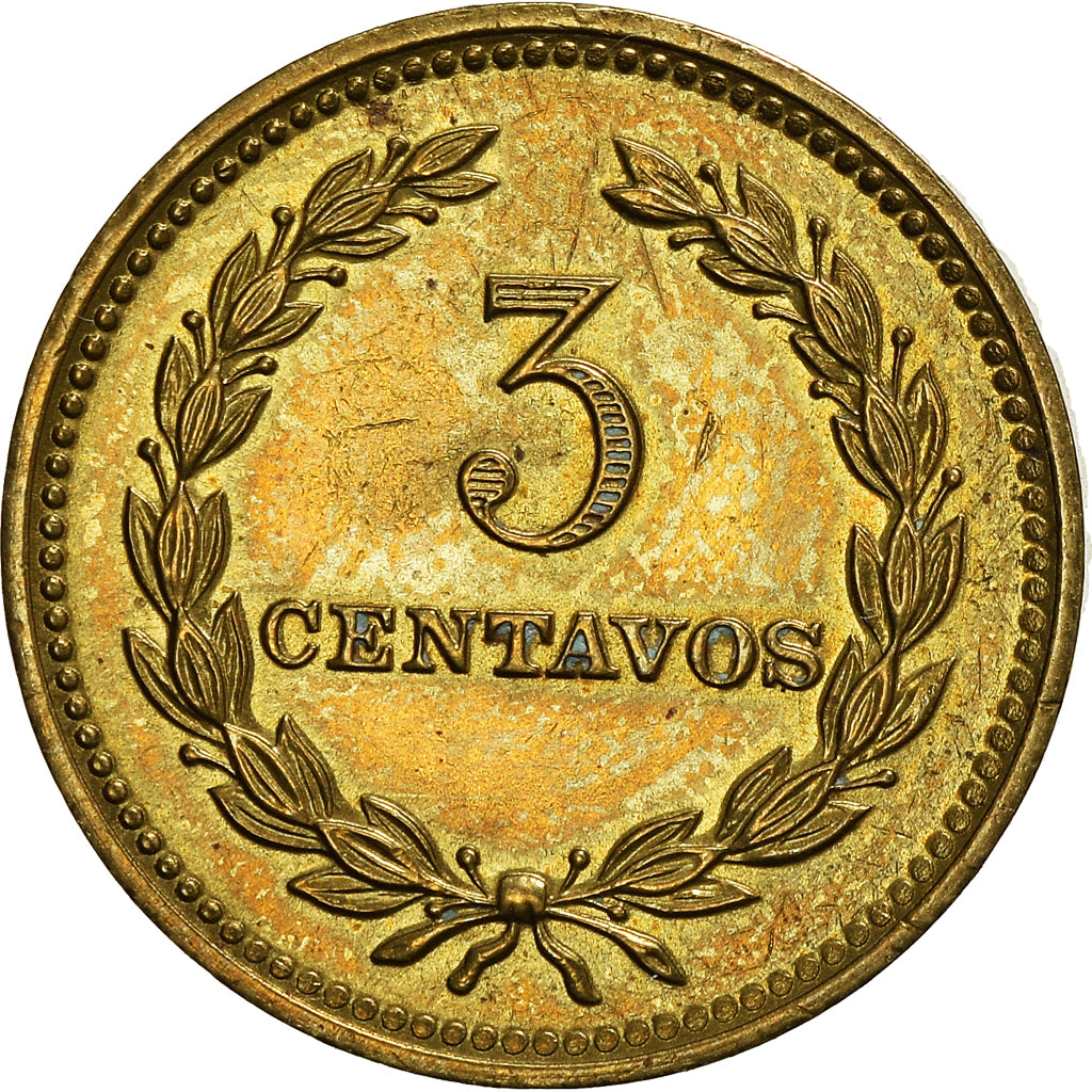 Coin, El Salvador, 3 Centavos, 1974, British Royal Mint, England, AU(50-53)