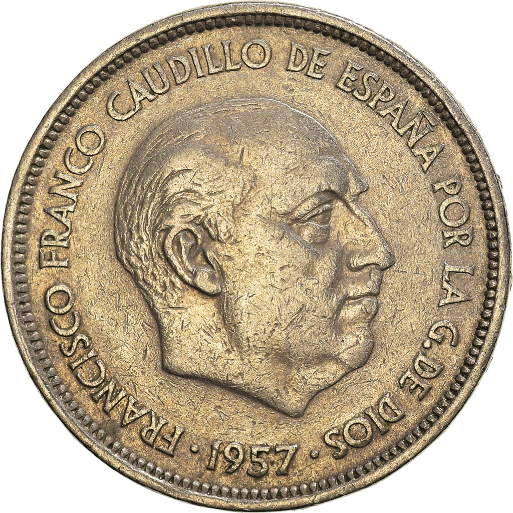 Monnaie, Espagne, Caudillo and regent, 25 Pesetas, 1961, TTB, Cupro-nickel