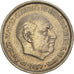 Monnaie, Espagne, Caudillo and regent, 25 Pesetas, 1961, TTB, Cupro-nickel