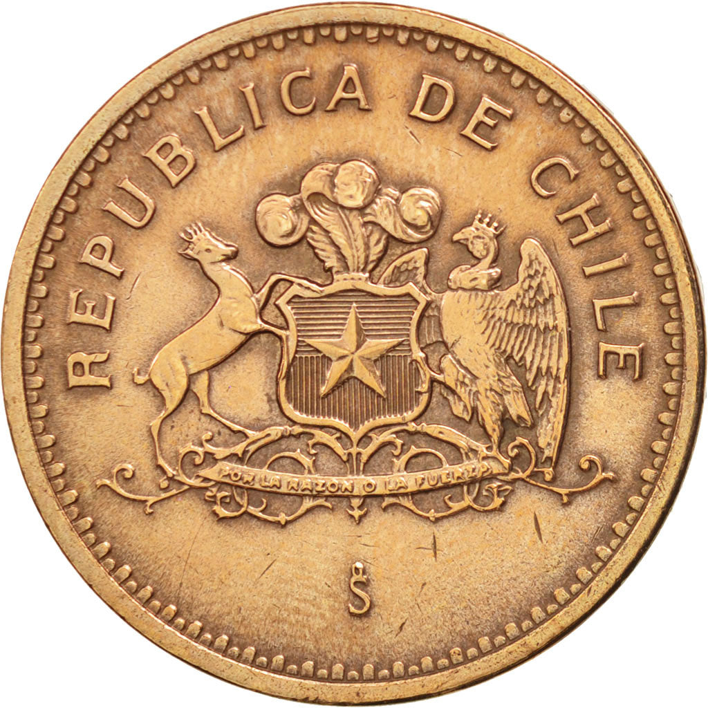 Munten, Chili, 100 Pesos, 1981, Santiago, ZF, Aluminum-Bronze, KM:226.1