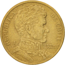 Cile, 10 Pesos, 1995, Santiago, BB, Alluminio-bronzo, KM:228.2