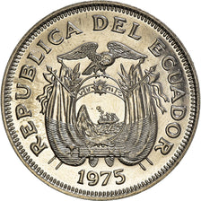 Moneda, Ecuador, Sucre, Un, 1975, SC, Níquel recubierto de acero, KM:83