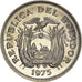 Moneda, Ecuador, Sucre, Un, 1975, SC, Níquel recubierto de acero, KM:83
