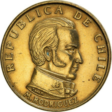 Coin, Chile, 50 Centesimos, 1971, AU(50-53), Aluminum-Bronze, KM:196