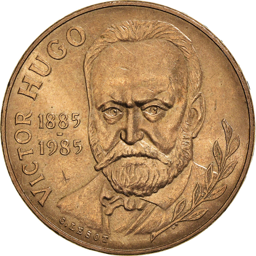Coin, France, 10 Francs, 1985, Victor Hugo, EF(40-45), Copper-nickel, KM:956