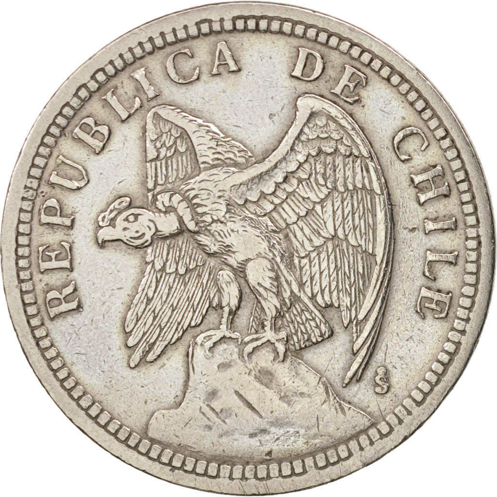 Cile, Peso, 1933, BB, Rame-nichel, KM:176.1