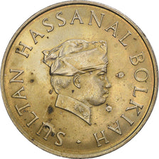 Moneda, BRUNÉI, Sultan Hassanal Bolkiah, 50 Sen, 1977, MBC, Cobre - níquel