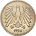 Moneta, GERMANIA - REPUBBLICA FEDERALE, 5 Mark, 1976, Hamburg, BB, Nichel