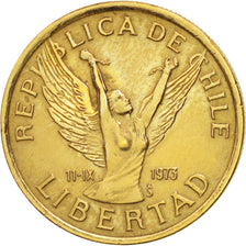 Coin, Chile, 10 Pesos, 1981, Santiago, EF(40-45), Aluminum-Bronze, KM:218.1