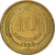 Moneda, Chile, 10 Centesimos, 1969, Santiago, MBC, Aluminio - bronce, KM:191