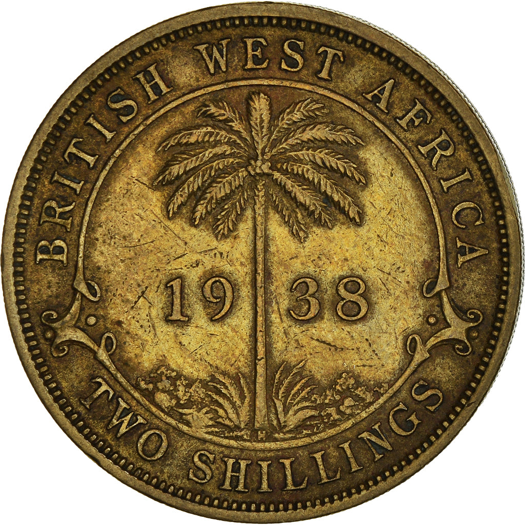 Monnaie, Afrique Occidentale britannique, George VI, 2 Shillings, 1938, TTB