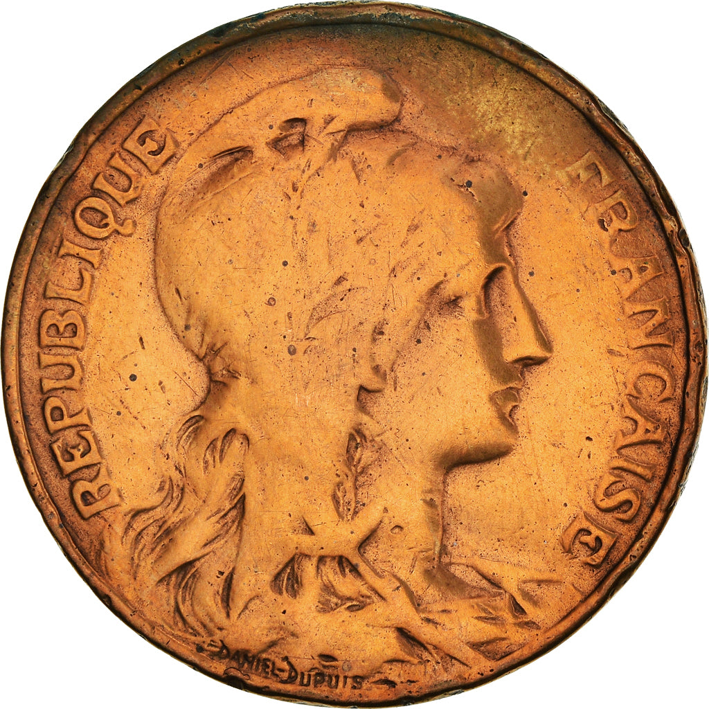 Moeda, França, Dupuis, 10 Centimes, 1912, Paris, F(12-15), Bronze, KM:843