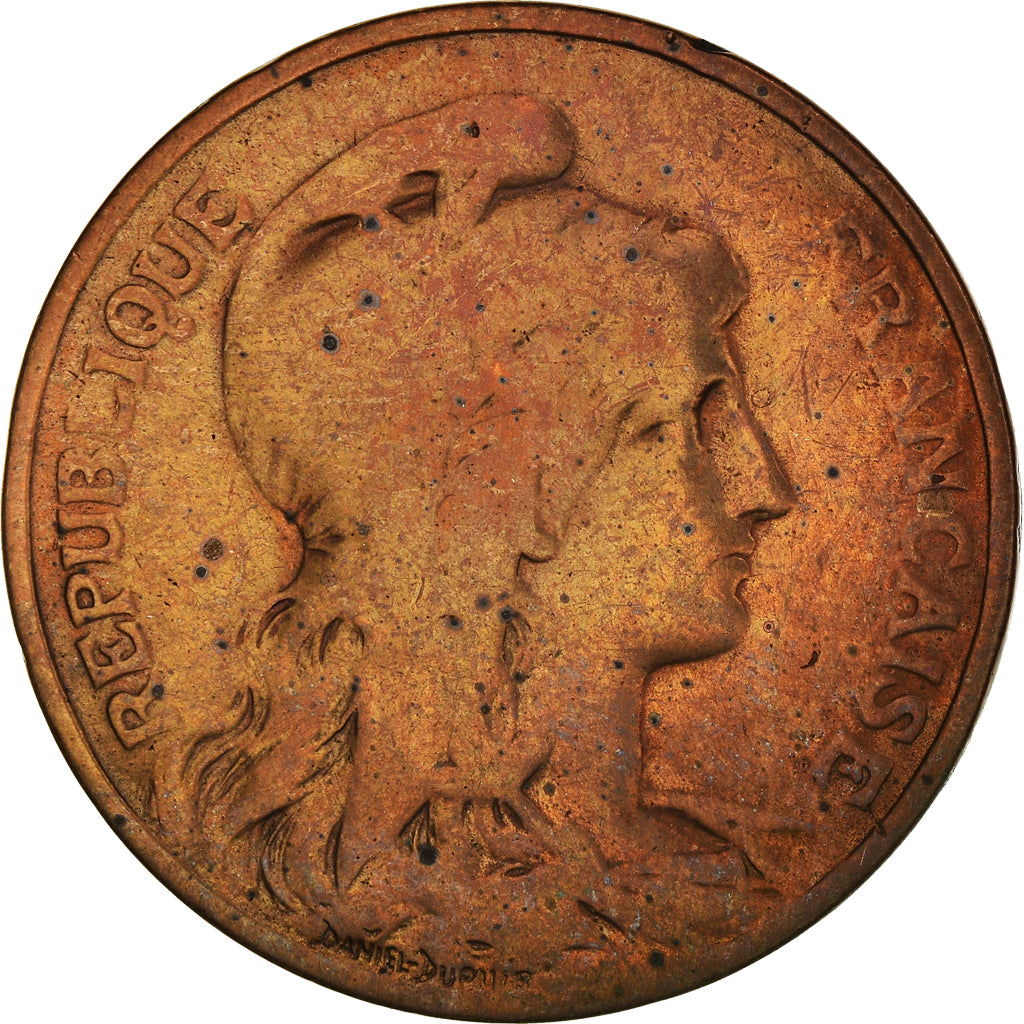 Moneta, Francja, Dupuis, 10 Centimes, 1904, Paris, F(12-15), Brązowy, KM:843