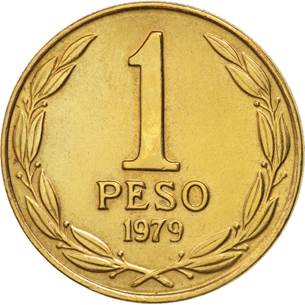 Chile, Peso, 1979, MS(63), Aluminum-Bronze, KM:208a