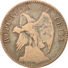 Monnaie, Chile, 20 Centavos, 1913, TB+, Argent, KM:151.3