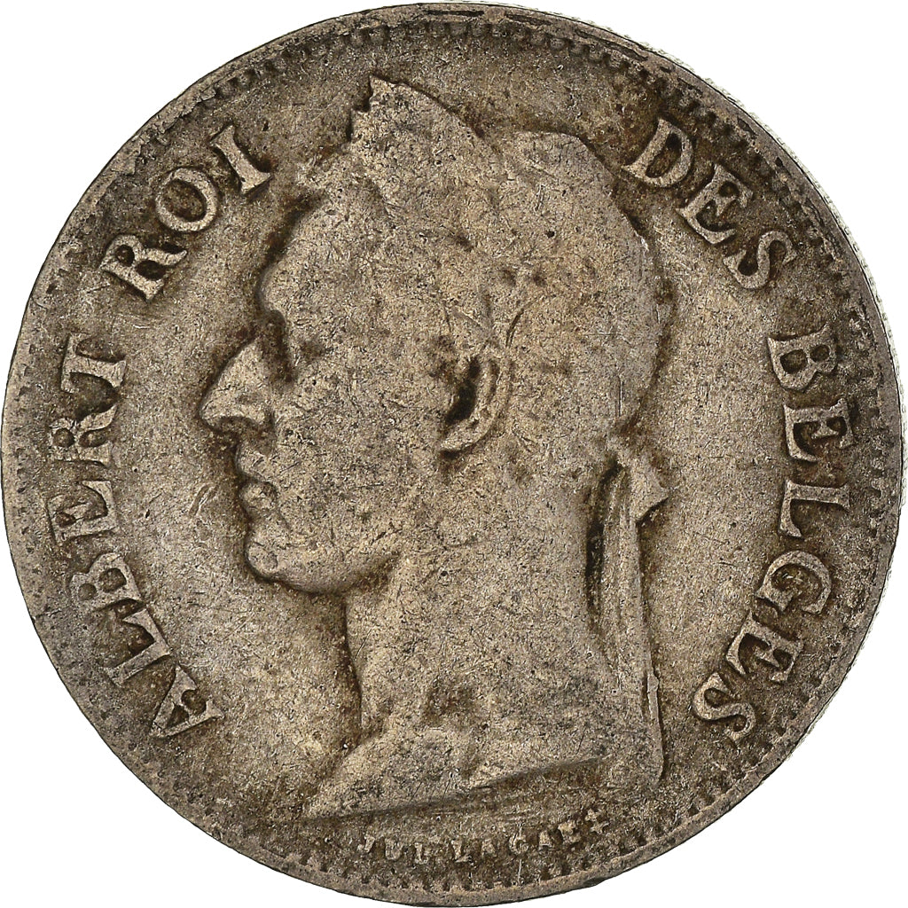 Coin, Belgian Congo, 50 Centimes, 1921, VF(30-35), Copper-nickel, KM:22