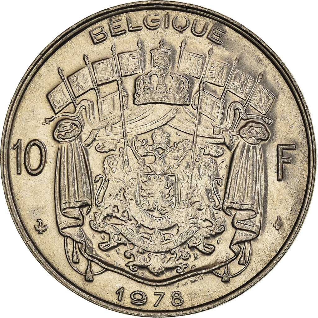 Monnaie, Belgique, 10 Francs, 10 Frank, 1978, Bruxelles, TTB, Nickel, KM:155.1