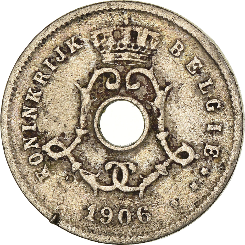 Coin, Belgium, 5 Centimes, 1906, VF(20-25), Copper-nickel, KM:55