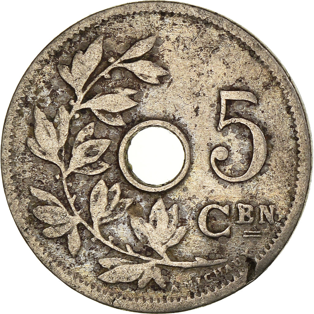 Coin, Belgium, 5 Centimes, 1906, VF(20-25), Copper-nickel, KM:55