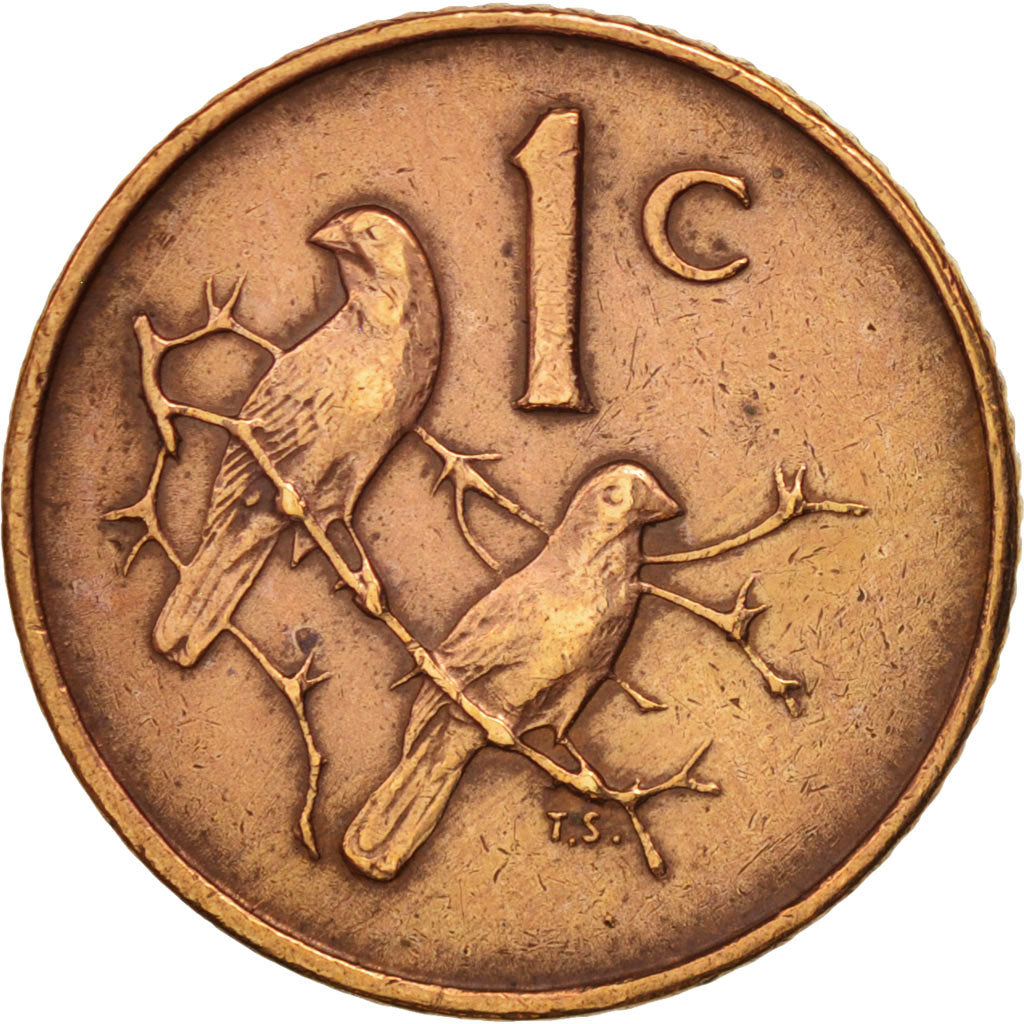 Coin, South Africa, Cent, 1966, EF(40-45), Bronze, KM:65.2