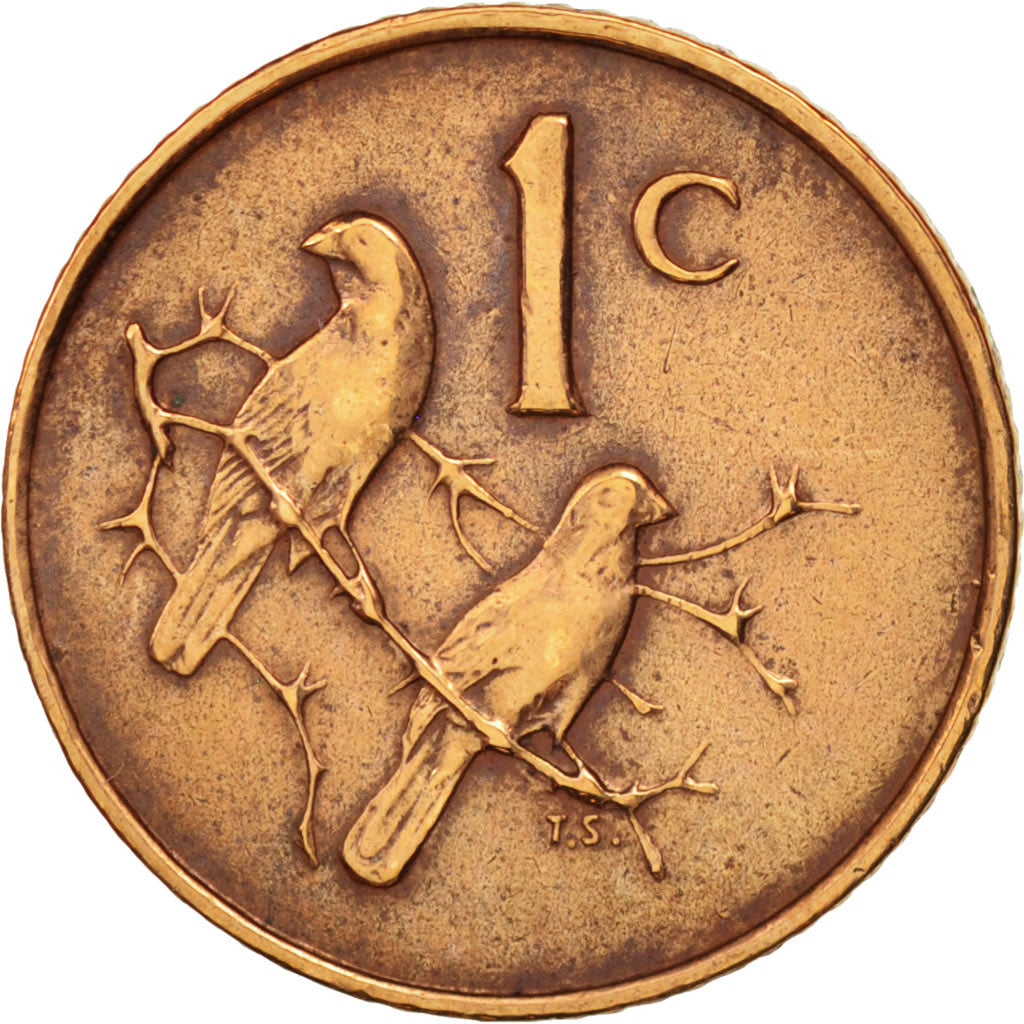 Münze, Südafrika, Cent, 1967, SS, Bronze, KM:65.1