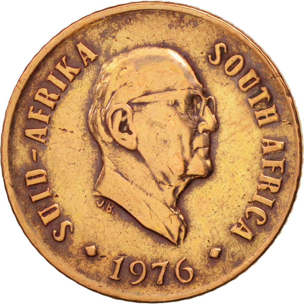Coin, South Africa, Cent, 1976, EF(40-45), Bronze, KM:91