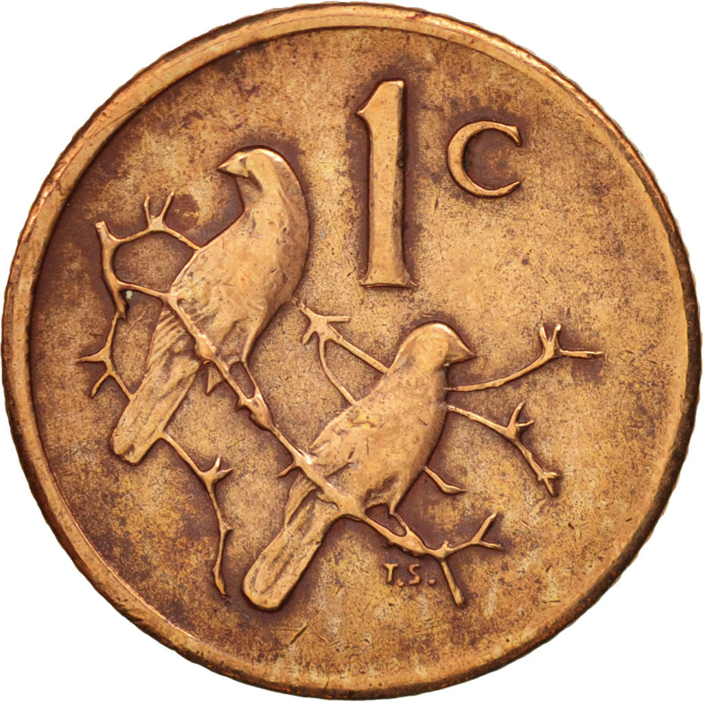 Coin, South Africa, Cent, 1976, EF(40-45), Bronze, KM:91