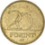 Moneta, Ungheria, 20 Forint, 2007, Budapest, MB+, Nichel-ottone, KM:696