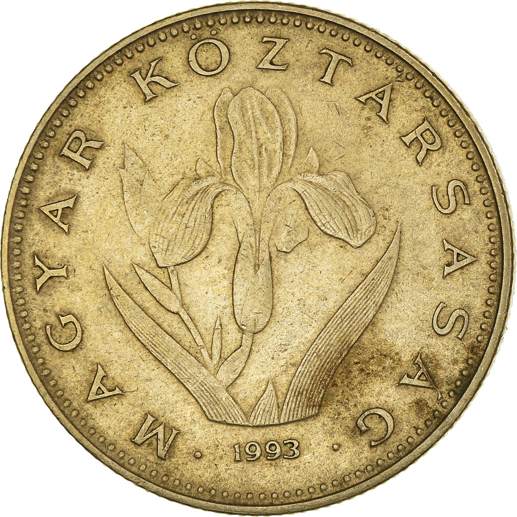 Moneta, Ungheria, 20 Forint, 1993, Budapest, MB, Nichel-ottone, KM:696
