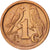 Moneta, Południowa Afryka, Cent, 1991, AU(55-58), Miedź platerowana stalą