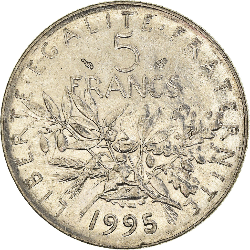 Münze, Frankreich, Semeuse, 5 Francs, 1995, Paris, SS, Nickel Clad