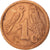 Moneta, Południowa Afryka, Cent, 1995, AU(55-58), Miedź platerowana stalą