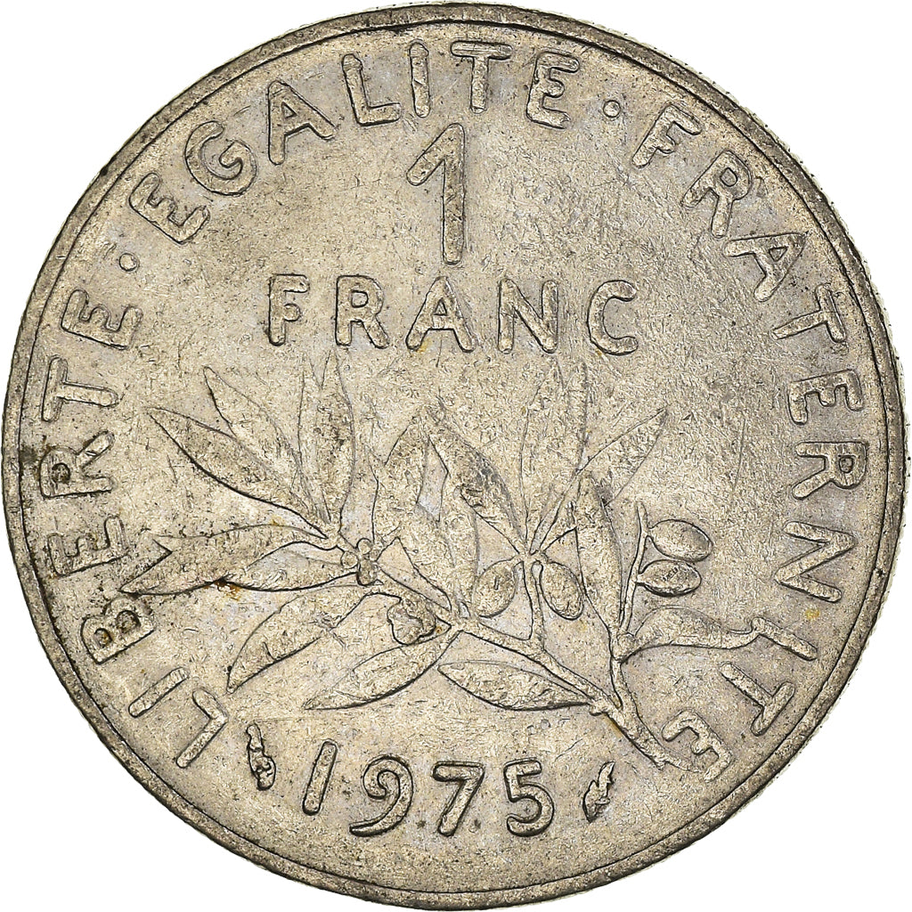 Coin, France, Semeuse, Franc, 1975, Paris, VF(20-25), Nickel, KM:925.1