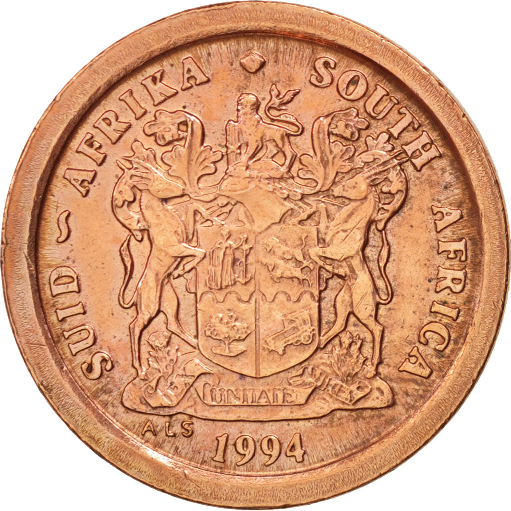 Afrique du Sud, 2 Cents, 1994, SUP, Copper Plated Steel, KM:133