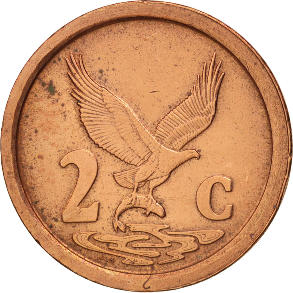 Munten, Zuid Afrika, 2 Cents, 1992, ZF+, Copper Plated Steel, KM:133