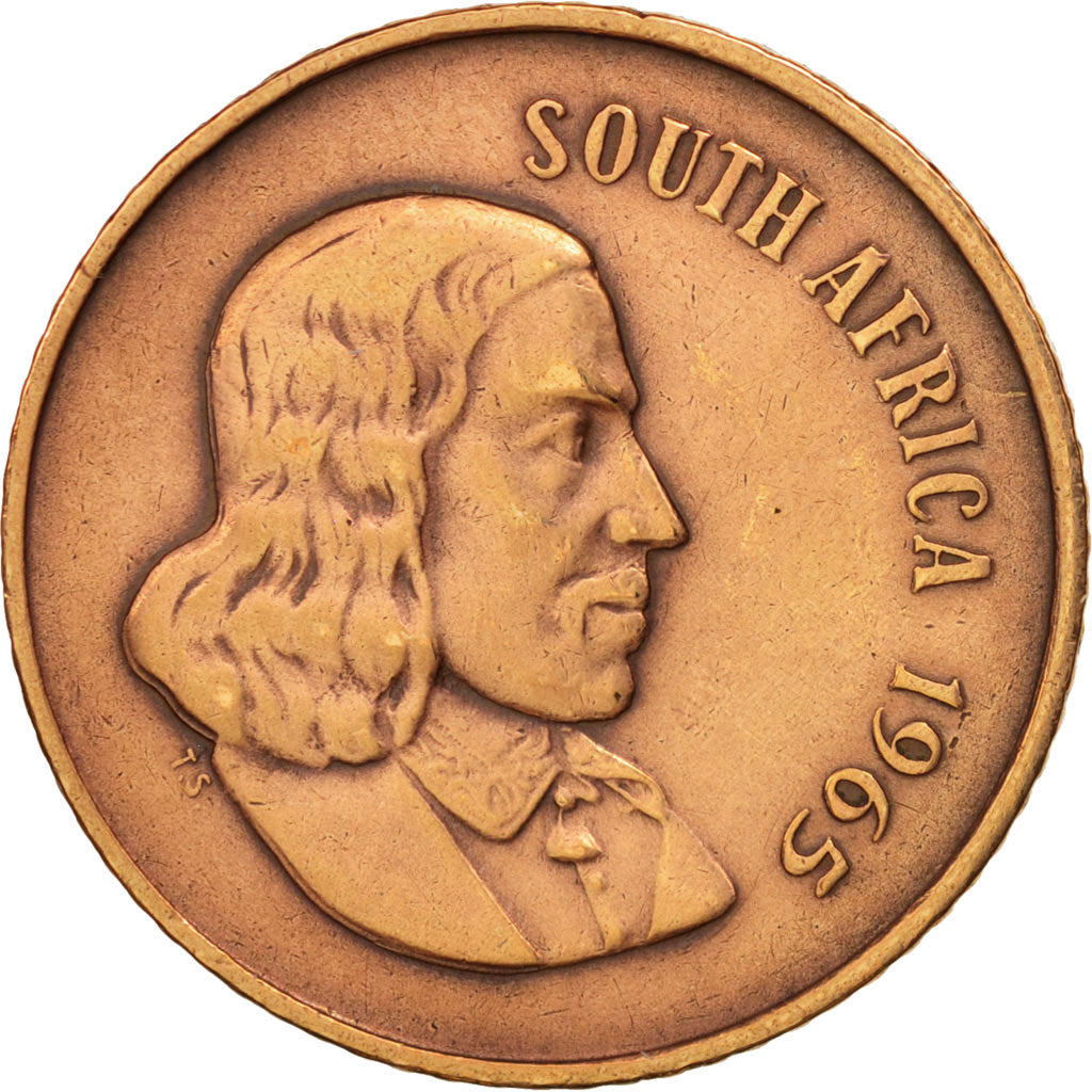 South Africa, 2 Cents, 1965, EF(40-45), Bronze, KM:66.1