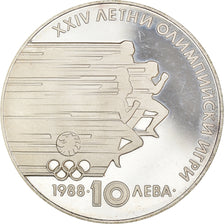 Coin, Bulgaria, 10 Leva, 1988, BE, MS(63), Silver, KM:185