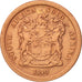 South Africa, 5 Cents, 1990, AU(55-58), Copper Plated Steel, KM:134