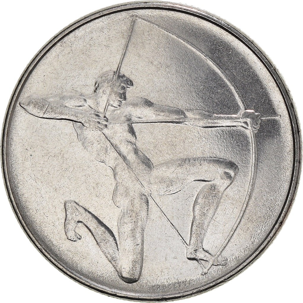Coin, San Marino, 100 Lire, 1980, Rome, MS(63), Steel, KM:108