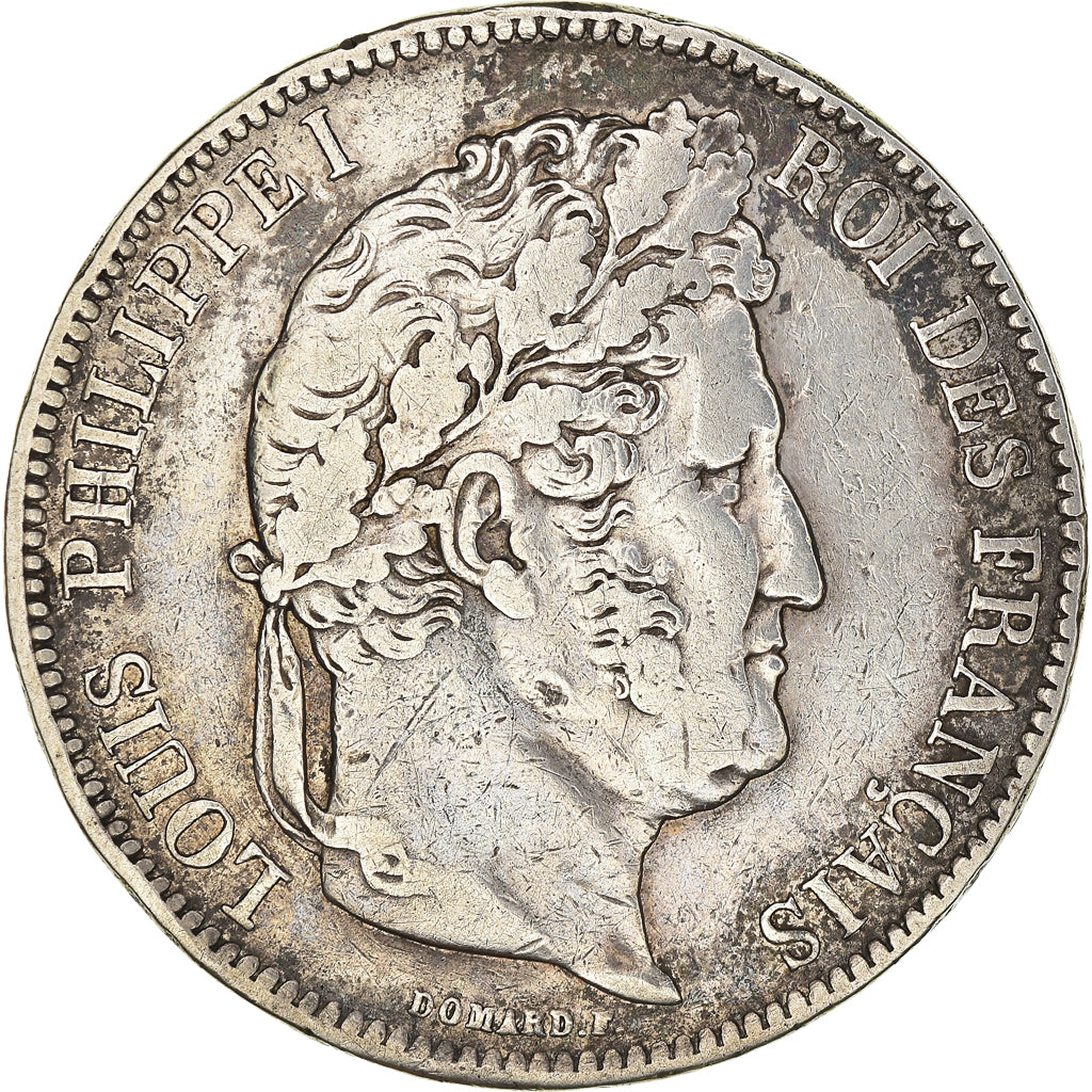 Munten, Frankrijk, Louis-Philippe, 5 Francs, 1841, Lille, FR+, Zilver