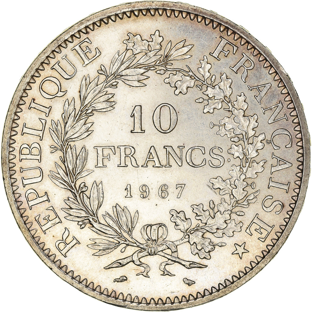 Moneta, Francia, Hercule, 10 Francs, 1967, Paris, SPL-, Argento, KM:932