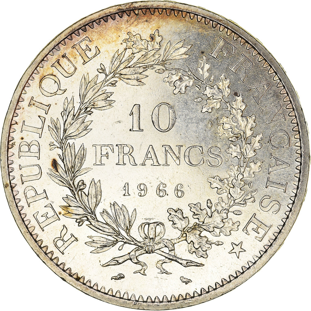 Coin, France, Hercule, 10 Francs, 1966, Paris, AU(55-58), Silver, KM:932