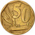 Coin, South Africa, 50 Cents, 1996, Pretoria, EF(40-45), Bronze Plated Steel